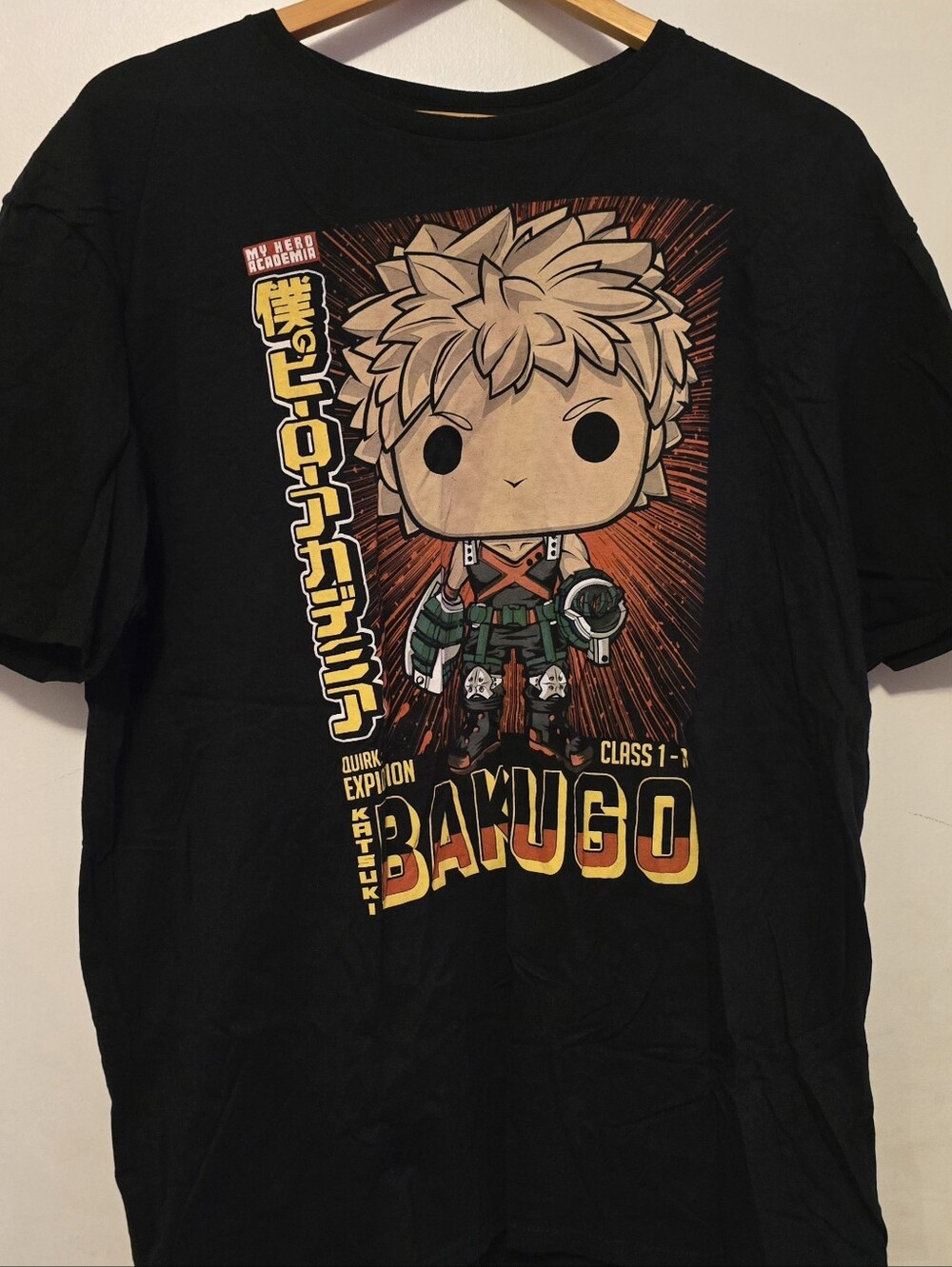 My Hero Academia Katsuki Bakugo Funko Pop T-Shirt XL Anime Manga